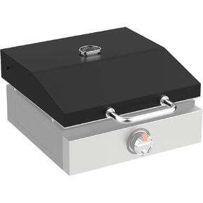 Upgrade Hinged Lid for Blackstone 17 inch 1832 Adventure Ready Griddle, Griddle Lid for Blackstone 1971 Grill, Griddle Hard Cover Flat Top Lid Replacement Parts for 17" Blackstone Griddle Hood