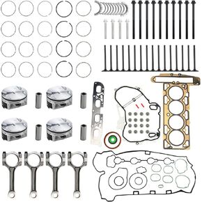 Engine Rebuild Piston Kit w/Connecting Rod For 2010-2017 Buick Regal/Verano/LaCrosse for Chevrolet Equinox for GMC Terrain 2.4L