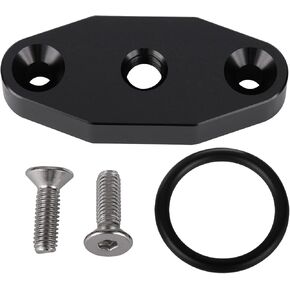 1/8 NPT Turbo Oil Feed Plate Adapter Oil Cooler Block-Off Cover LS1 LSX LS3 LQ4 LQ9 LR4 LS6 L33 LS2 LH6 L92 L76 L98 L9H L20 L94 LZ1 L99 L96 LC8 L77 Black
