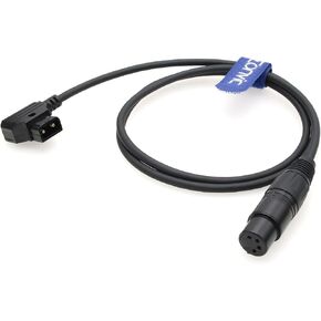 Eonvic Power Cable for Sony F55/F5 Venice Panasonic GH4-YAGH Camera Monitor DSLR Camcorder D-Tap Male to 4-Pin XLR Female (Straight Cable-25cm) in Kuwait