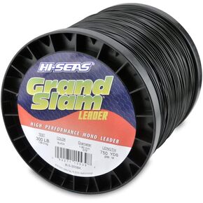 Grand Slam Monofilament Leader, 200 lb / 90.7 kg Test.059 in / 1.50 mm Dia, Black, 1225 yd / 1120 m