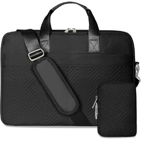 Laptop Briefcase for Women 15.6 Inch Waterproof Laptop Work Bag with Clutch Purse Computer Messenger Bag for Women