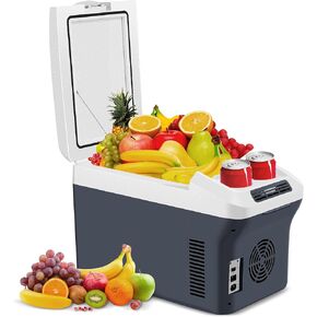 12 Liter/Quart Electric Cooler & Warmer 12v Car Cooler Plug in Portable Car Cooler with AC/DC Mini Fridge for Car/Camping/Travel/Truck