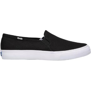 Keds Double Decker Slip on, Sneaker Womens, White Canvas, 8 Wide