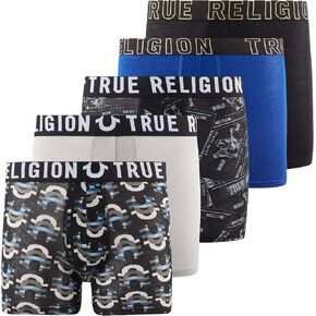 True Religion Boys Underwear 5 Pack Boxer Briefs for Boys 6-18 Durable Stretch Breathable Moisture Wicking