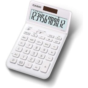 Casio JF-S200-BK-N Stylish Calculator, Black, 12 Digits, Just Type