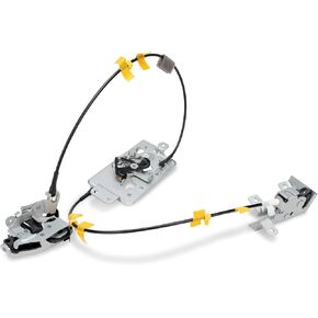 WEILEITE مجموعة كابل مزلاج الباب الخلفي تناسب Ford F250 F350 F450 F550 Super Duty 1999 2000 2001 2002 2003 2004 2005 2006 2007 السائق الأيسر الخلفي والراكب الأيمن الجانب العلوي والسفلي 6C3Z-28264A01-A 00A