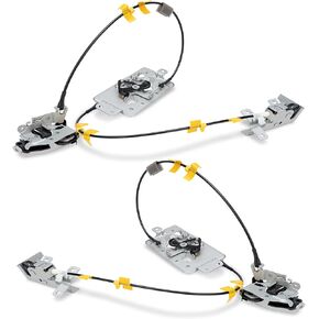 WEILEITE Rear Door Latch Cable Assembly Fit Ford F250 F350 F450 F550 Super Duty 1999 2000 2001 2002 2003 2004 2005 2006 2007 Back Left Driver & Right Passenger Upper & Lower Side 6C3Z-28264A01-A 00A