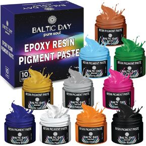 BALTIC DAY - 30 Pigment Pastes for Epoxy Resin Set - Epoxy Resin Color Pigment Paste - Opaque Resin Paste | Epoxy, Resin Art Paste | Resin Paste Pigment - Mica Powder Paste