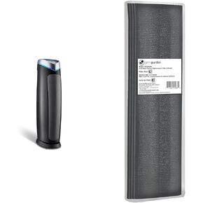 GermGuardian Air Purifier with Genuine HEPA 13 Pet Pure Filter, Removes 99.97% of Pollutants, Covers Large Rooms up to 915 Sq. ft. in 1 Hour, UV-C Light Helps Reduce Germs, 28", Black, AC5250PT