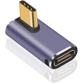Poyiccot USB C Coupler Female to Female Adapter, USB C Female to Female Adapter Coupler Extender with PD 240W & 40Gbps Data Transfer Compatible for iPad, Thunderbolt 4/3, 8K@60Hz Video, 1Pack