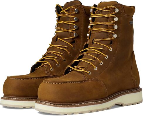 حذاء عمل Danner Cedar River بمقدمة من الألومنيوم مقاوم للماء مقاس 8 بوصات للرجال - جلد فاخر مع نعل خارجي قابل للتنفس وجاف ومقاوم للانزلاق، مصنف EH in Saudi Arabia