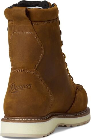 حذاء عمل Danner Cedar River بمقدمة من الألومنيوم مقاوم للماء مقاس 8 بوصات للرجال - جلد فاخر مع نعل خارجي قابل للتنفس وجاف ومقاوم للانزلاق، مصنف EH in Saudi Arabia