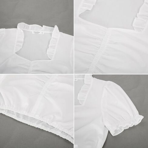 JASAMBAC Women's German Dirndl Dress Costumes 3 Pieces for Oktoberfest Carnival in Kuwait