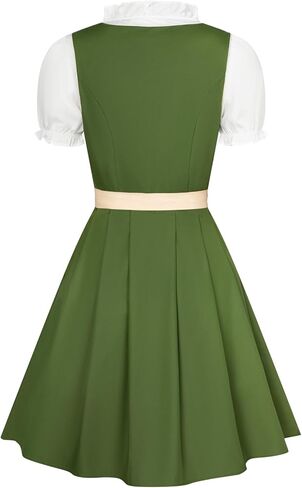 JASAMBAC Women's German Dirndl Dress Costumes 3 Pieces for Oktoberfest Carnival in Kuwait