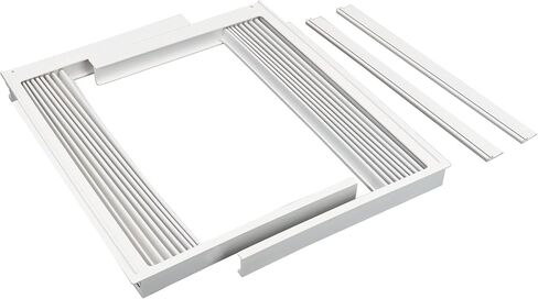 Forestchill Window Air Conditioner Side Panel with frame, Room AC Accordion Filler Curtain Kit Replacement, Include Window AC Side Panels & Frames (White, Fit 10,000 BTU Units) in Saudi Arabia