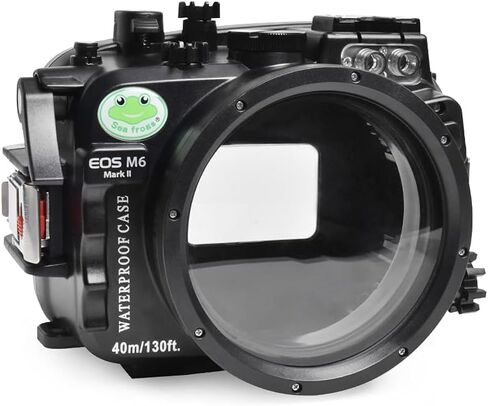 Sea frogs Waterproof Camera Housing compatible with Canon EOS R5 60MM IPX8 40m/130ft Maximum Diving Depth Underwater Camera Case for Diving, Surfing, Rowing, Skiing in Saudi Arabia