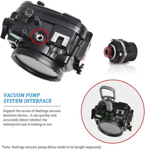 Sea frogs Waterproof Camera Housing compatible with Canon EOS R5 60MM IPX8 40m/130ft Maximum Diving Depth Underwater Camera Case for Diving, Surfing, Rowing, Skiing in Saudi Arabia