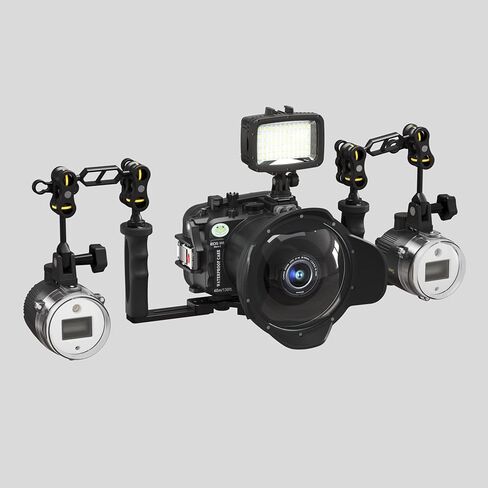 Sea frogs Waterproof Camera Housing compatible with Canon EOS R5 60MM IPX8 40m/130ft Maximum Diving Depth Underwater Camera Case for Diving, Surfing, Rowing, Skiing in Saudi Arabia