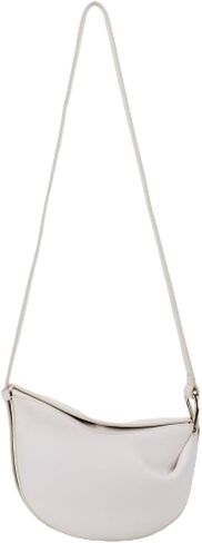 Crescent Crossbody Bags Dumpling PU Shoulder Bag Purses Small Trendy Designer Luxury Faux Leather Hobo Saddle Bag for Women in Saudi Arabia