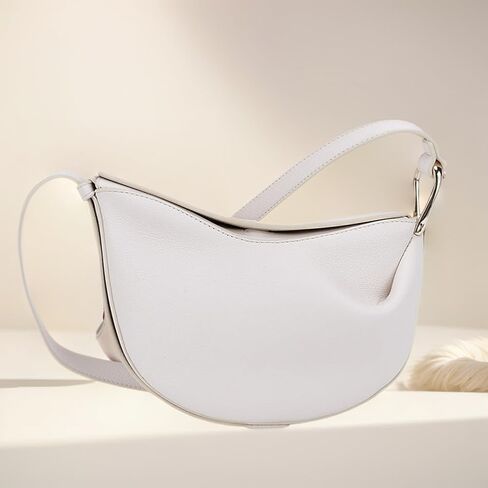 Crescent Crossbody Bags Dumpling PU Shoulder Bag Purses Small Trendy Designer Luxury Faux Leather Hobo Saddle Bag for Women in Saudi Arabia