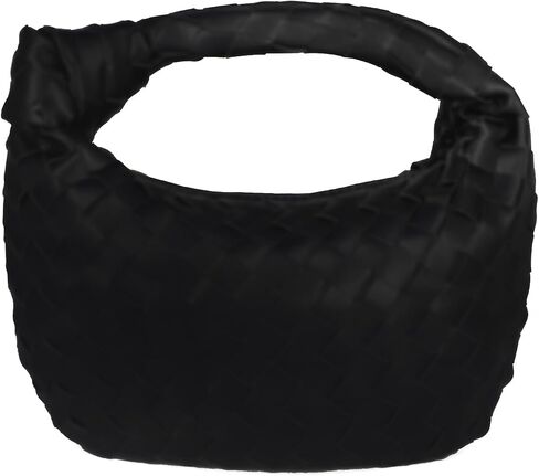 Woven Handbag, Knotted Clutch Bag For Women Soft Leather Hobo bag Fashion Mini Clutch Purse with Zipper Closure Shoulder Bags in Saudi Arabia