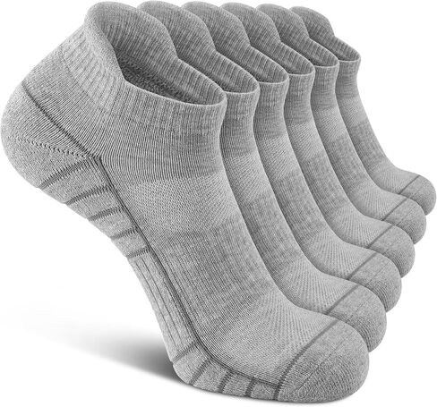 6 Pack Men's Ankle Socks Athletic Socks with Cushion Low Cut Socks Sports Socks for Women Men 6-9/9-12/12-14 in Saudi Arabia