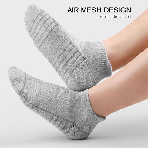 6 Pack Men's Ankle Socks Athletic Socks with Cushion Low Cut Socks Sports Socks for Women Men 6-9/9-12/12-14 in Saudi Arabia