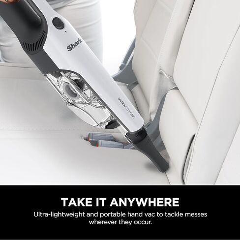 Shark CH964AMZ 2 في 1 نظام Ultracyclone اللاسلكي والمحمول، خفيف الوزن للغاية ومحمول للسيارة والمنزل، فلتر قابل للغسل، كوب غبار XL، أداة شقوق وفرشاة تنظيف، أزرق in Kuwait