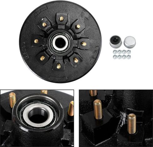 Electric Trailer Brake Kit-12"-Left and Right Hand Assemblies-5200 to 7000 lbs in Saudi Arabia