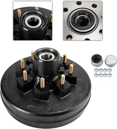 Electric Trailer Brake Kit-12"-Left and Right Hand Assemblies-5200 to 7000 lbs in Saudi Arabia