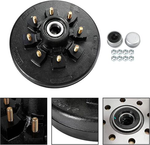 Electric Trailer Brake Kit-12"-Left and Right Hand Assemblies-5200 to 7000 lbs in Saudi Arabia