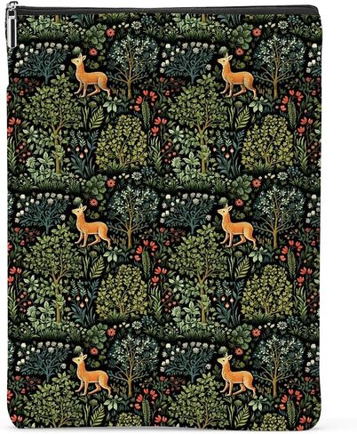 Classic Book Lovers Gifts Book Sleeve Vintage Forest Waterproof Book Cover Book Pouch Book Protector with Front Pocket Book Club Christmas Birthday Gifts for Women Girl Readers Book Accessories in Saudi Arabia