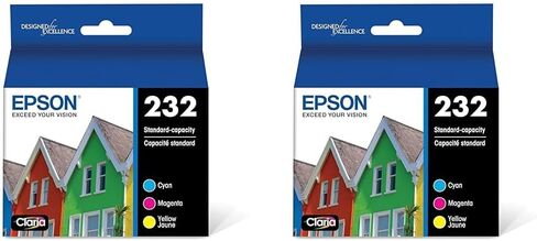 Epson 232 Claria Ink Standard Capacity Color Combo Pack (T232520-S) Works with Workforce WF-2930, WF-2950, Expression XP-4200, XP-4205 in Kuwait