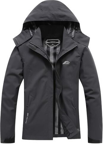Women's Waterproof Raincoat Lightweight Rain Jacket Detachable Hood Travel Outdoor in Saudi Arabia