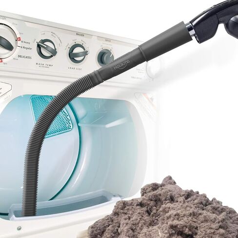 Holikme Dryer Vent Cleaner Kit Vacuum Hose Attachment Brush, Lint Remover, Dryer Vent Vacuum Hose, Black in Saudi Arabia