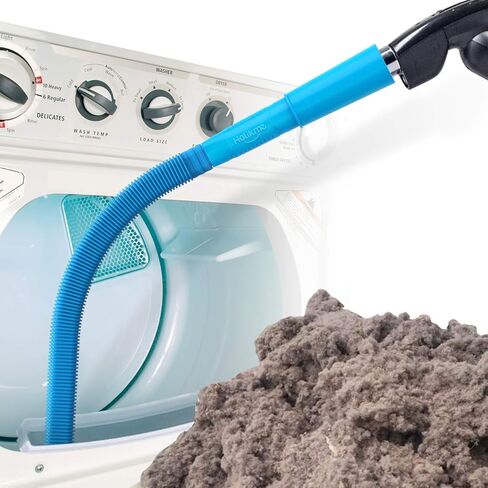 Holikme Dryer Vent Cleaner Kit Vacuum Hose Attachment Brush, Lint Remover, Dryer Vent Vacuum Hose, Black in Kuwait