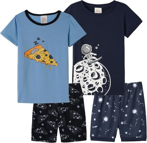 MyFav Big Boys Pajamas 2 Piece Short PJS Cute Cartoon Sleepwear in Saudi Arabia