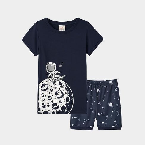 MyFav Big Boys Pajamas 2 Piece Short PJS Cute Cartoon Sleepwear in Saudi Arabia