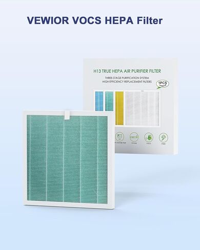 VEWIOR True HEPA Replacement Filter, Compatible A3 Air Purifier, H13 True HEPA Filter for A3 Air Cleaner in Kuwait