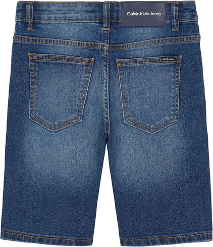 Calvin Klein Boys' Relaxed Fit Denim Shorts, 5-Pocket Style, Zipper Fly & Button Closure in Saudi Arabia