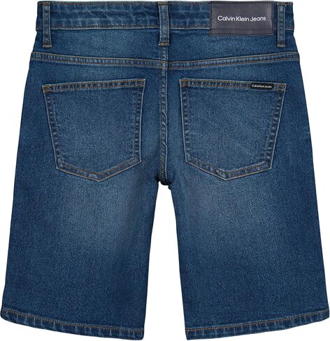 Calvin Klein Boys' Relaxed Fit Denim Shorts, 5-Pocket Style, Zipper Fly & Button Closure in Saudi Arabia