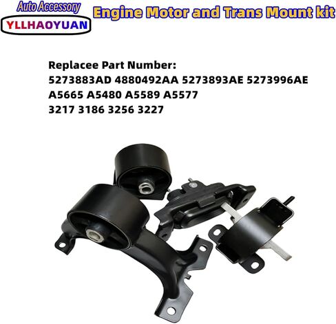 Engine Motor Mount Set 3Pcs Compatible with 2006 2007 2008 2009 Fo-rd Fusion 2.3L/3.0L Mercury Milan A5473 A5381 A5474 in Saudi Arabia