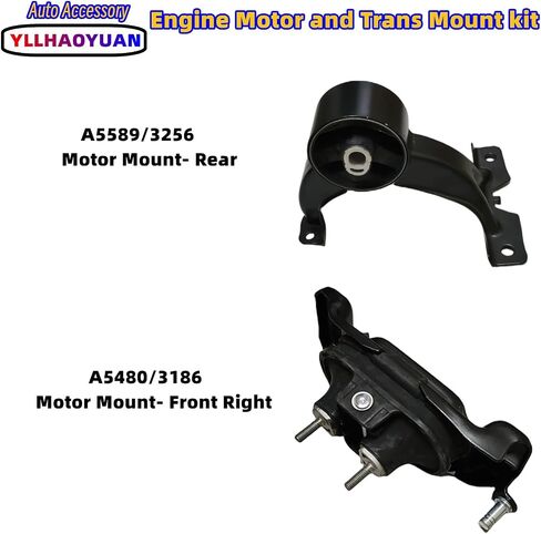 Engine Motor Mount Set 3Pcs Compatible with 2006 2007 2008 2009 Fo-rd Fusion 2.3L/3.0L Mercury Milan A5473 A5381 A5474 in Saudi Arabia