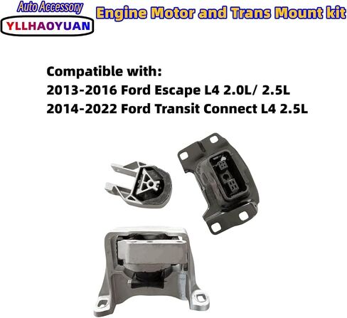 Engine Motor Mount Set 3Pcs Compatible with 2006 2007 2008 2009 Fo-rd Fusion 2.3L/3.0L Mercury Milan A5473 A5381 A5474 in Saudi Arabia
