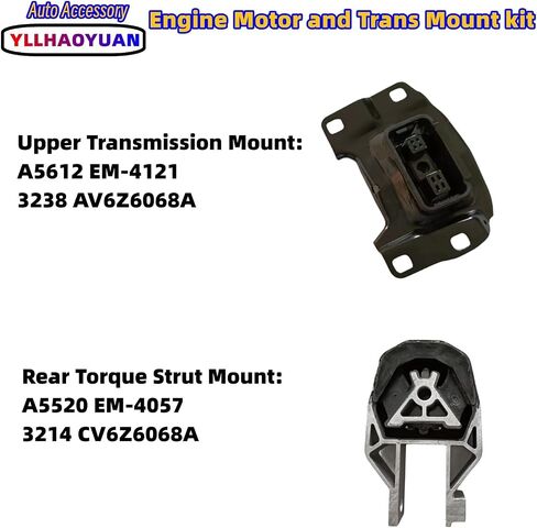 Engine Motor Mount Set 3Pcs Compatible with 2006 2007 2008 2009 Fo-rd Fusion 2.3L/3.0L Mercury Milan A5473 A5381 A5474 in Saudi Arabia