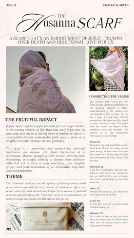 Hosanna Christian Gift for Women Scarf - Large, Lightweight Bible Verse Shawl, 35x70", Jesus's Love Prayer Shawl in Kuwait