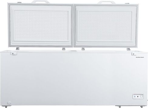 هاميلتون بيتش HBFRF700-WHITE-COM، ديب فريزر أفقي، 7 قدم مكعب. قدم. سعة، ترموستات قابل للتعديل - سلة سلكية مطلية بالفينيل قابلة للإزالة - تصريف سهل لإزالة الجليد، أبيض in Saudi Arabia