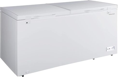 هاميلتون بيتش HBFRF700-WHITE-COM، ديب فريزر أفقي، 7 قدم مكعب. قدم. سعة، ترموستات قابل للتعديل - سلة سلكية مطلية بالفينيل قابلة للإزالة - تصريف سهل لإزالة الجليد، أبيض in Saudi Arabia