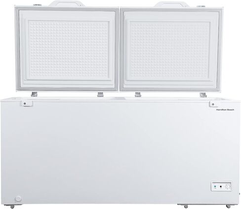 هاميلتون بيتش HBFRF700-WHITE-COM، ديب فريزر أفقي، 7 قدم مكعب. قدم. سعة، ترموستات قابل للتعديل - سلة سلكية مطلية بالفينيل قابلة للإزالة - تصريف سهل لإزالة الجليد، أبيض in Saudi Arabia